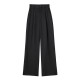 New Spring Autumn Women's Front Pleated High-Waist Casual Pants