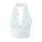 New Winter EU-US Fashion Lace Halter Crop Vest + Mini Skirt Set