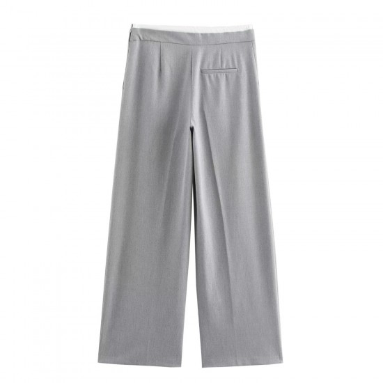 9-Color Women's New Autumn Fashion Versatile Double-Waist Wide-Leg Pants