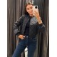 New EU-US Autumn Winter Women's Comfortable Casual Short Padded Pilot Jacket