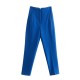 Women's Spring Autumn EU-US Style High-Waist Cropped Slim Casual Pants