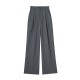 New Spring Autumn Women's Front Pleated High-Waist Casual Pants