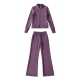 Women's EU-US Style Fleece Lined Hooded Jacket + Fleece Lined Casual Pants Set