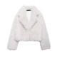 Women's New EU-US Winter Style Fashion Versatile Faux Fur Short Jacket