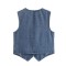 Y2K New Summer EU-US Style Women's Denim Vest Top