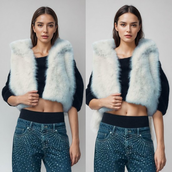 Women's New Autumn Casual Street Style Faux Fur Vest Top