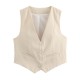 15-Color Y2K Women's Summer EU-US Style Casual Slim Sleeveless Crop Vest Top