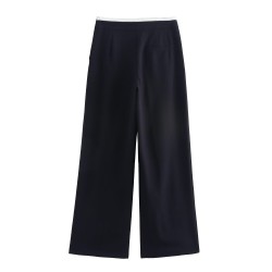 9-Color Women's New Autumn Fashion Versatile Double-Waist Wide-Leg Pants