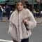 Women's Winter EU-US Fashion Elegant Celebrity Style Faux Fur Coat