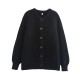 Women's Y2K EU-US Style New Autumn Solid Color Long Sleeve Knit Sweater Cardigan