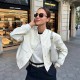 11-Color New Spring Autumn EU-US Style Stand Collar Big Pocket Jacket for Women
