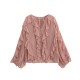 Women's Summer EU-US Style Fashion V-Neck Layered Ruffled Pleated Blouse