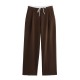 9-Color Women's New Autumn Fashion Versatile Double-Waist Wide-Leg Pants