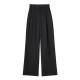 New Spring Autumn Women's Front Pleated High-Waist Casual Pants