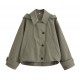 Women's New Autumn Fashion Versatile Hooded Trench Coat Jacket