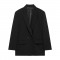 New Spring Autumn EU-US Women's Fashion Loose Double-Breasted Blazer