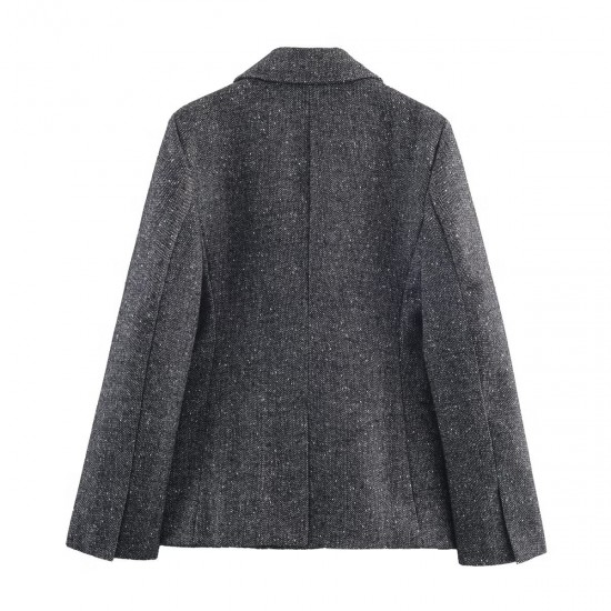 Women's Autumn Winter EU-US Style Single-Breasted Blazer + Pants Set