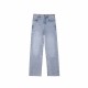 Women's Autumn EU-US Style Rivet-Detail Vintage Washed Flared Denim Pants