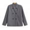 Women's New Autumn Winter Fashion Elegant Loose V-Neck Double-Breasted Wool Blend Coat