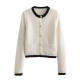 Women's New Spring Autumn Button-Detail Knit Cardigan - Chanel-Style Sweater