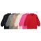 New EU-US Women's Spring Autumn Elegant Crew Neck Minimalist Thin Knitwear