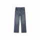 Women's Autumn EU-US Style Rivet-Detail Vintage Washed Flared Denim Pants