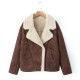 New Autumn Winter Women's Fashion Loose Warm Retro Shearling Jacket