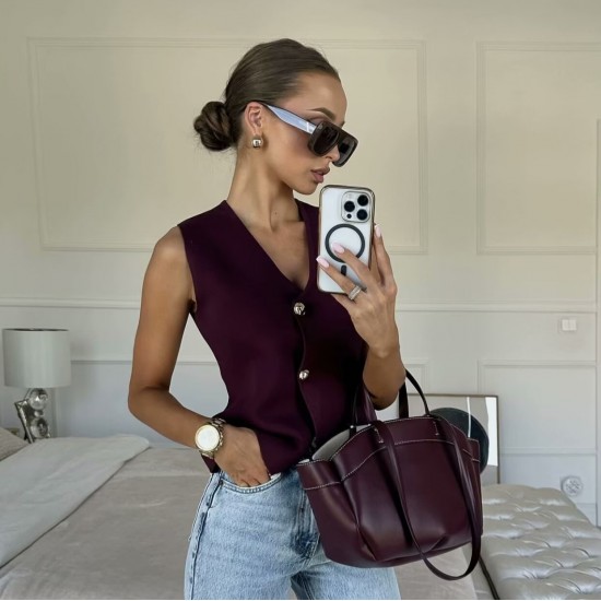 10-Color Knit Vest - New Fashion Casual EU-US Style Women's Top for AliExpress