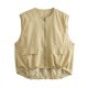 Y2K New Summer EU-US Style Women's Loose Casual Sleeveless Cardigan Vest