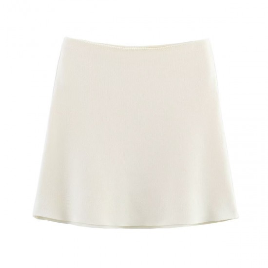 EU-US Fashion Button-Detail Knit Cardigan + High-Waist Mini Skirt Set for Women