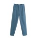 Women's Spring Autumn EU-US Style High-Waist Cropped Slim Casual Pants