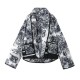 Women's EU-US Autumn Winter Printed Double-Pocket Padded Coat - Short Versatile Style