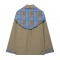 Women's Autumn EU-US Style Reversible Plaid Scarf-Detail Jacket