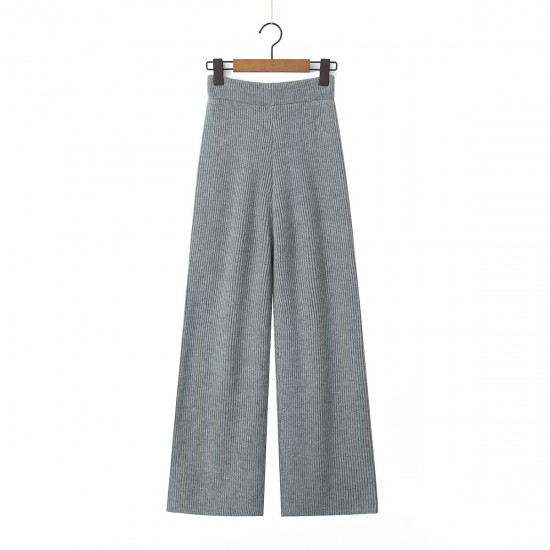 Women's New Autumn Slouchy Loose Big Lapel Knitwear + High-Waist Pants Set