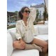 Y2K Women's Summer EU-US Style Loose Cotton Embroidered Blouse