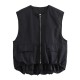 Y2K New Summer EU-US Style Women's Loose Casual Sleeveless Cardigan Vest