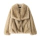 Women's Winter EU-US Fashion Elegant Celebrity Style Faux Fur Coat