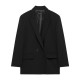 New Spring Autumn EU-US Women's Fashion Loose Double-Breasted Blazer