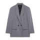 New Spring Autumn EU-US Women's Fashion Loose Double-Breasted Blazer